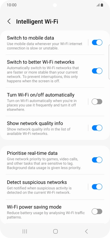 Press the indicator next to Press the indicator next to