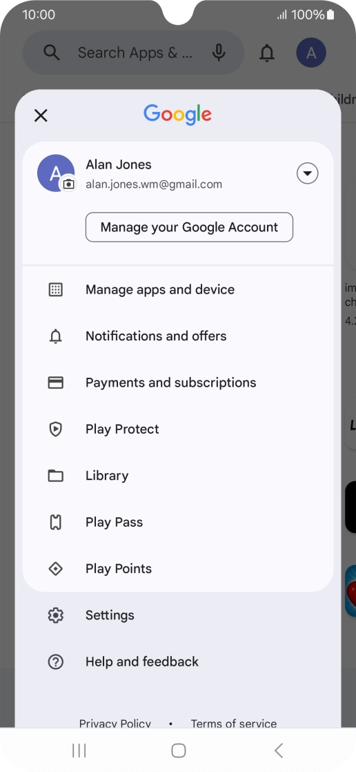 Press Settings. Press Settings.