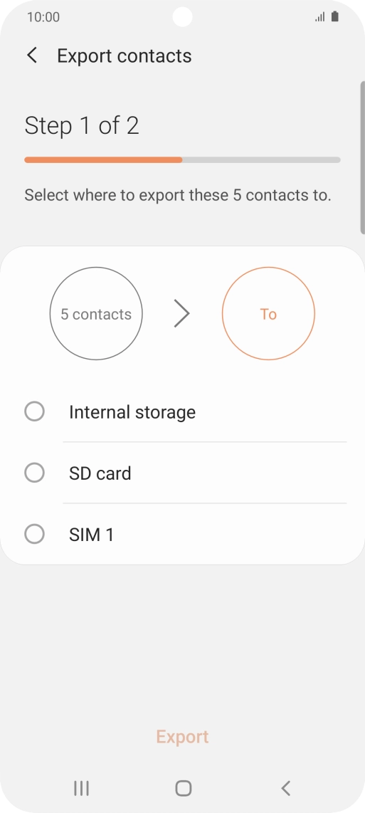 Press the name of the SIM. Press the name of the SIM.