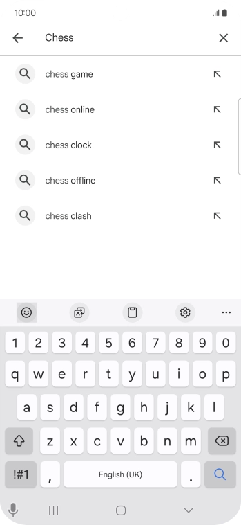 Key in the name or subject of the required app and press the search icon. Key in the name or subject of the required app and press the search icon.