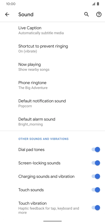 Press Phone ringtone. Press Phone ringtone.