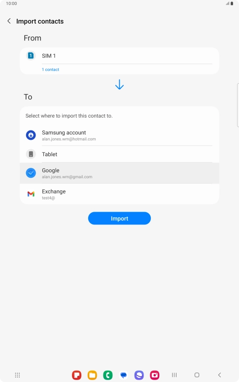 Press Import. Press Import.