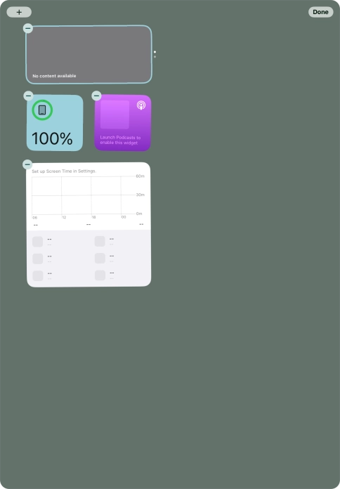 Press the add icon. Press the add icon.