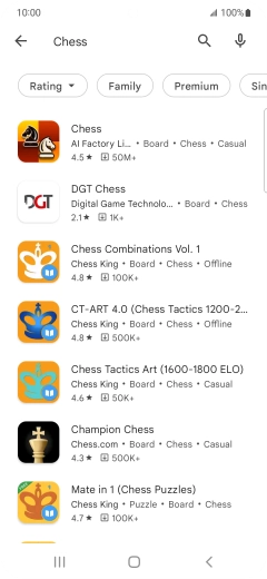 Press the required app. Press the required app.