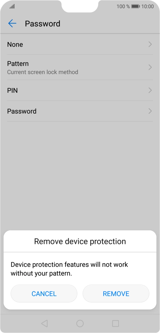 Press REMOVE. Press REMOVE.