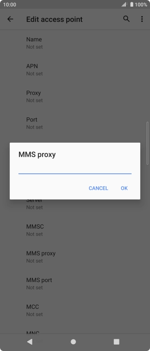 Key in 149.254.201.135 and press OK. Key in 149.254.201.135 and press OK.