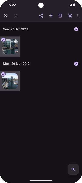 Press the share icon. Press the share icon.
