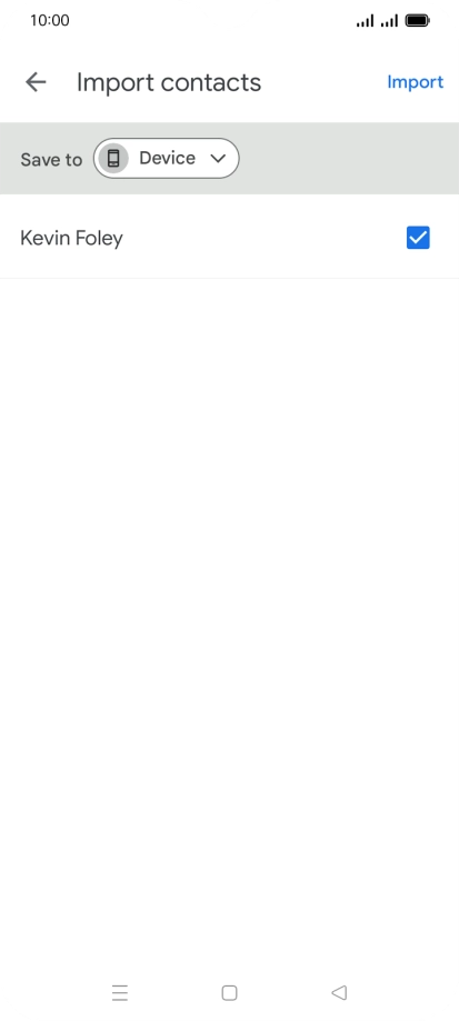 Press the fields next to the required contacts. Press the fields next to the required contacts.