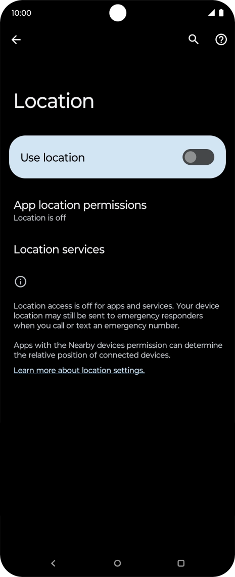 Press the indicator next to Press the indicator next to