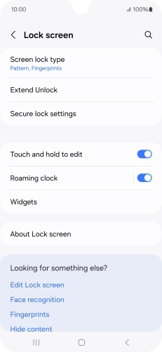 Press Screen lock type and key in the additional phone lock code you created earlier. Press Screen lock type and key in the additional phone lock code you created earlier.
