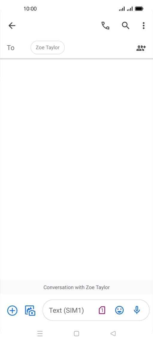 Press the SIM icon. Press the SIM icon.