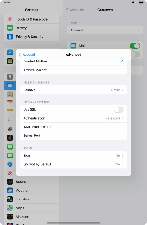 Press the indicator next to Press the indicator next to