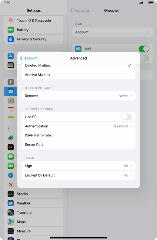 Press the indicator next to Press the indicator next to