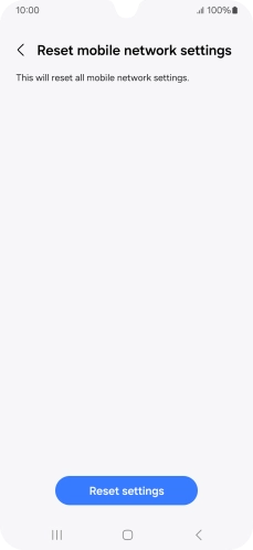 Press Reset settings. Press Reset settings.