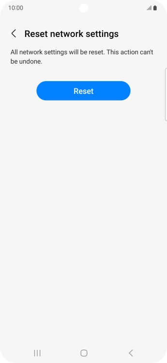 Press Reset. Press Reset.
