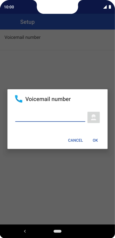 Key in +447953222222 and press OK. Key in +447953222222 and press OK.