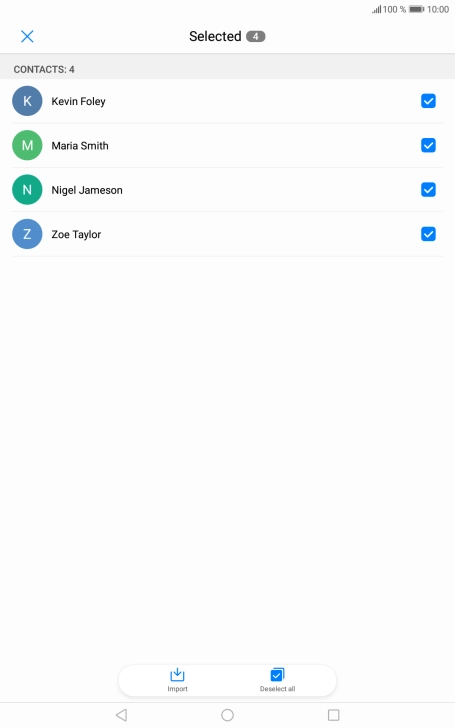 Press Import. Press Import.