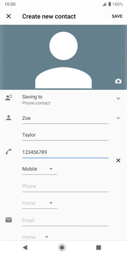 Press SAVE. Press SAVE.