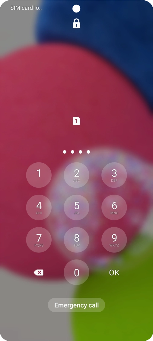 If you're asked to key in your PIN, do so and press OK. The default PIN is 1111. If you're asked to key in your PIN, do so and press OK. The default PIN is 1111.