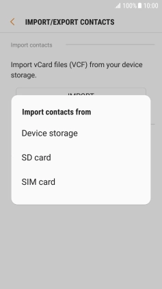Press SIM card. Press SIM card.