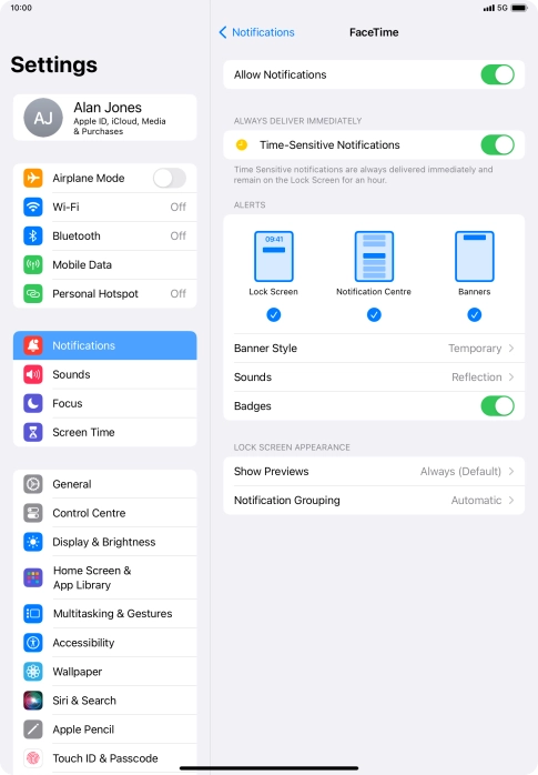 Press the indicator next to Press the indicator next to