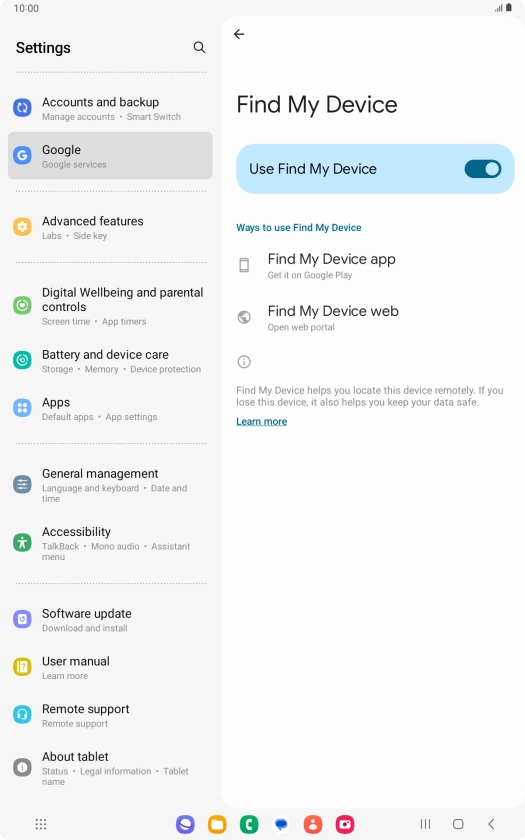Press the Home key to return to the home screen. Press the Home key to return to the home screen.