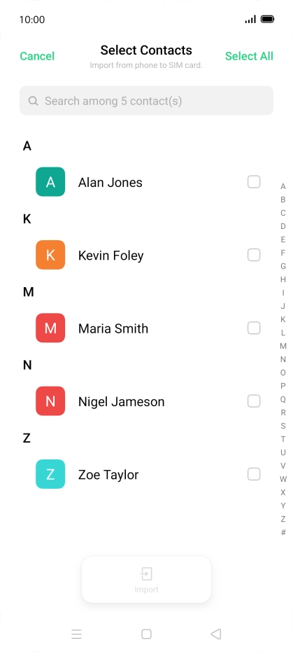 Press Select All. Press Select All.