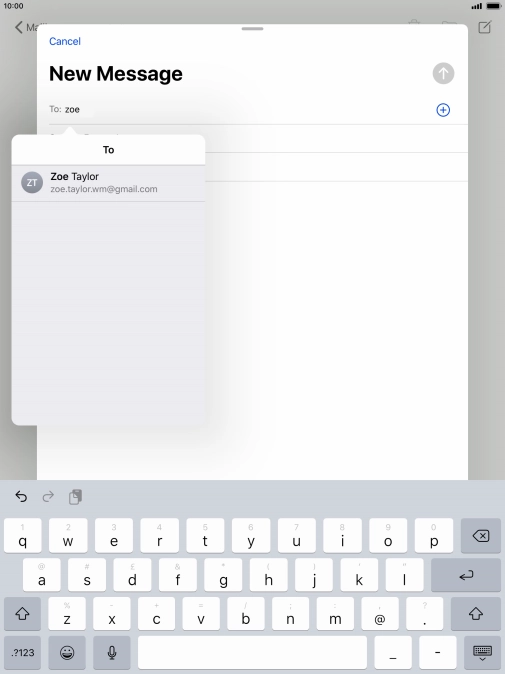 Press the required contact. Press the required contact.