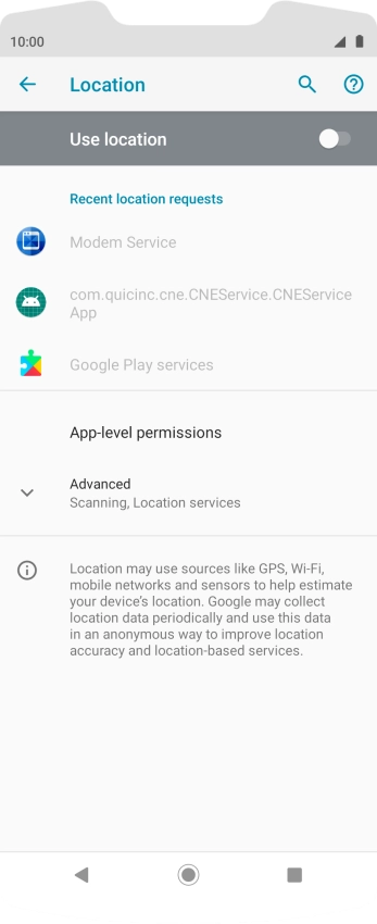 Press the indicator next to Press the indicator next to