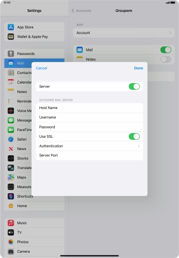 Press the indicator next to Press the indicator next to