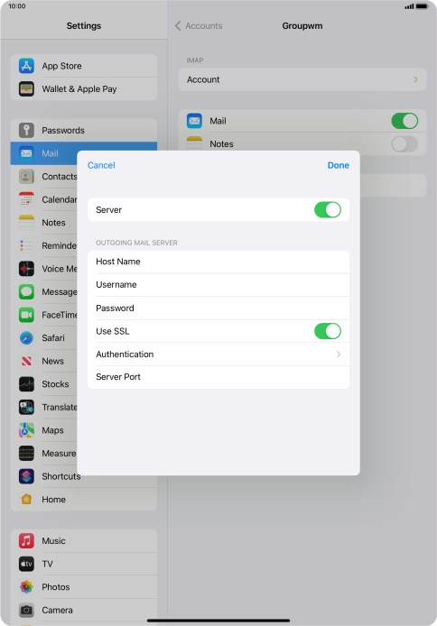 Press the indicator next to Press the indicator next to