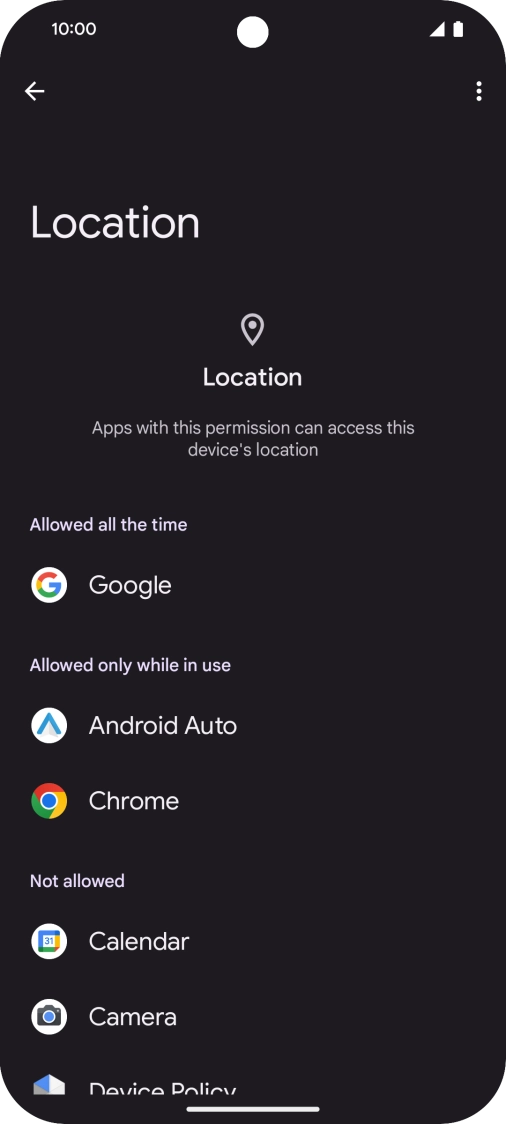 Press the required app. Press the required app.