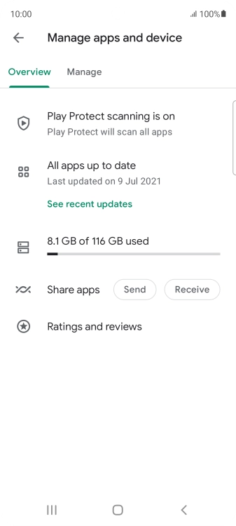 Press Manage. Press Manage.