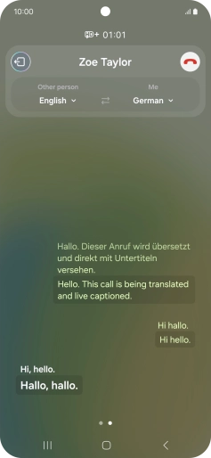 Say the required word or phrase and wait for the translation. Say the required word or phrase and wait for the translation.