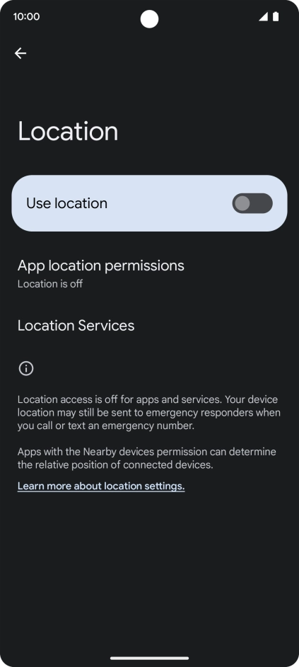 Press the indicator next to Press the indicator next to
