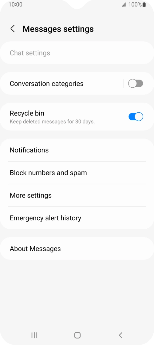 Press More settings. Press More settings.