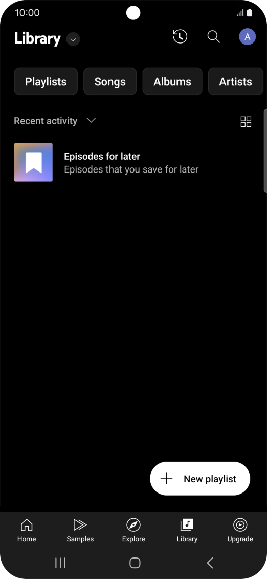 Press the drop down list. Press the drop down list.