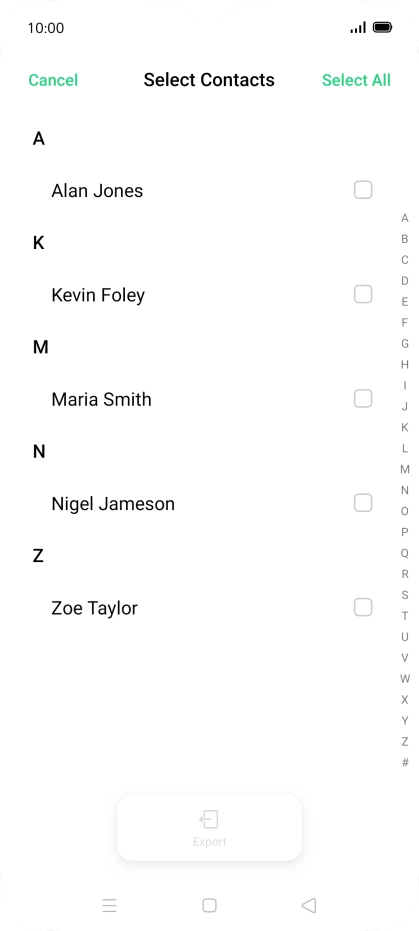 Press Select All. Press Select All.