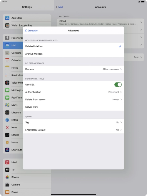 Press the indicator next to Press the indicator next to
