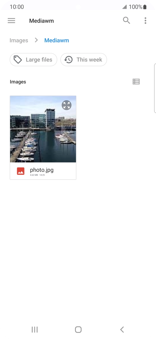 Press the required file. Press the required file.