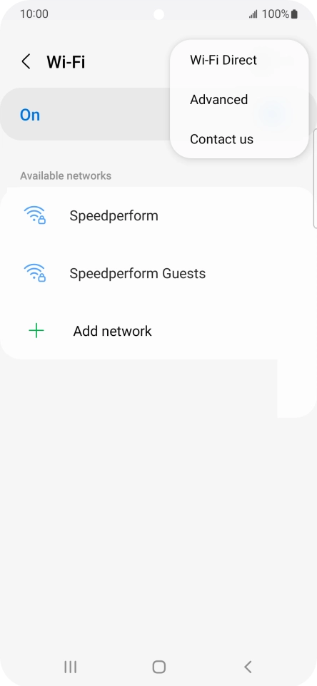 Press Advanced. Press Advanced.