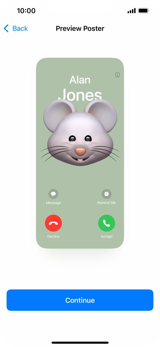 Press Continue. Press Continue.