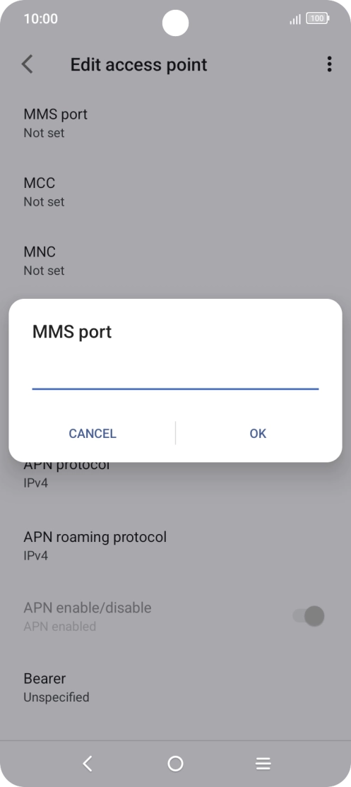 Key in 8080 and press OK. Key in 8080 and press OK.