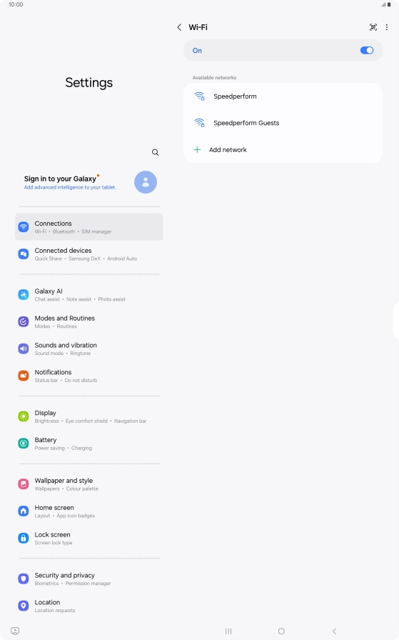 Press the required Wi-Fi network. Press the required Wi-Fi network.