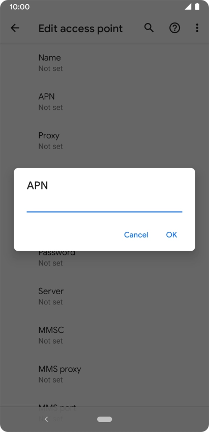 Key in eezone and press OK. Key in eezone and press OK.