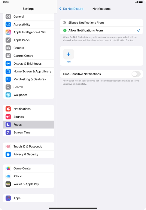 Press the indicator next to Press the indicator next to