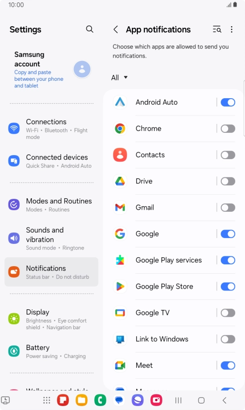 Press the drop down list. Press the drop down list.
