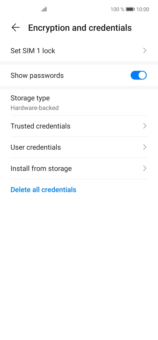 Press Set ‹SIM› lock. Press Set ‹SIM› lock.