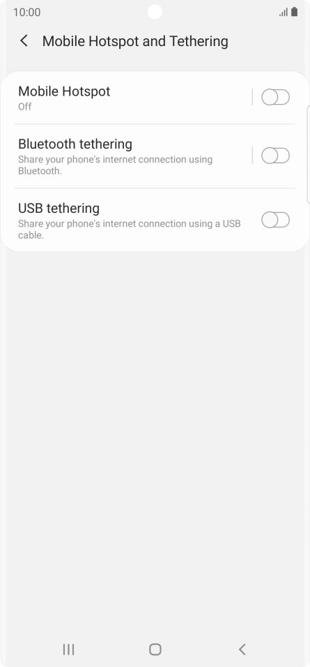 Press Mobile Hotspot. Press Mobile Hotspot.