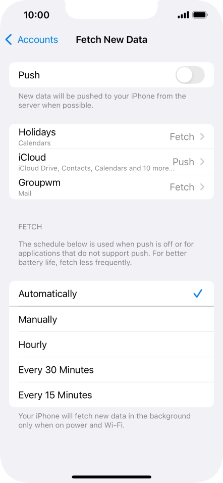If you turn off the function, press the required setting. If you turn off the function, press the required setting.